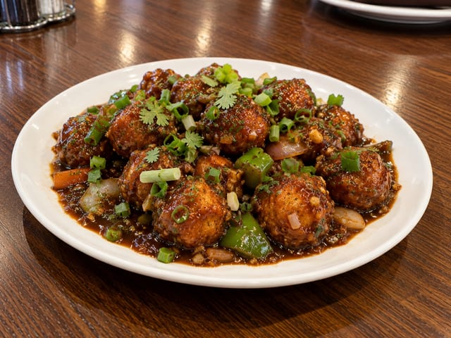 Veggie Manchurian.
